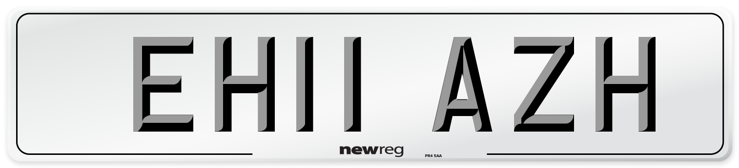 EH11 AZH Number Plate from New Reg